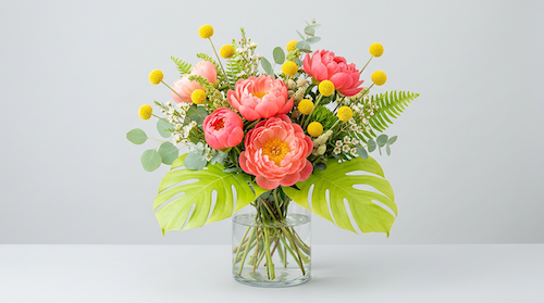 Modern floral arrangement by Blooms by Trendz Floral